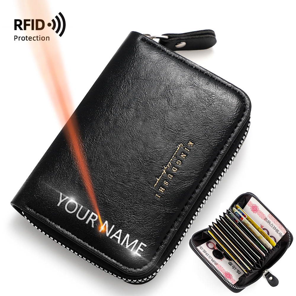Place Card Holder - New Name Engraving Short Men Wallets