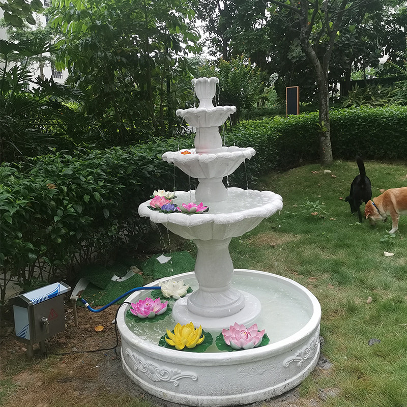 Wedding Fountain - European style three-story wedding fountain courtyard