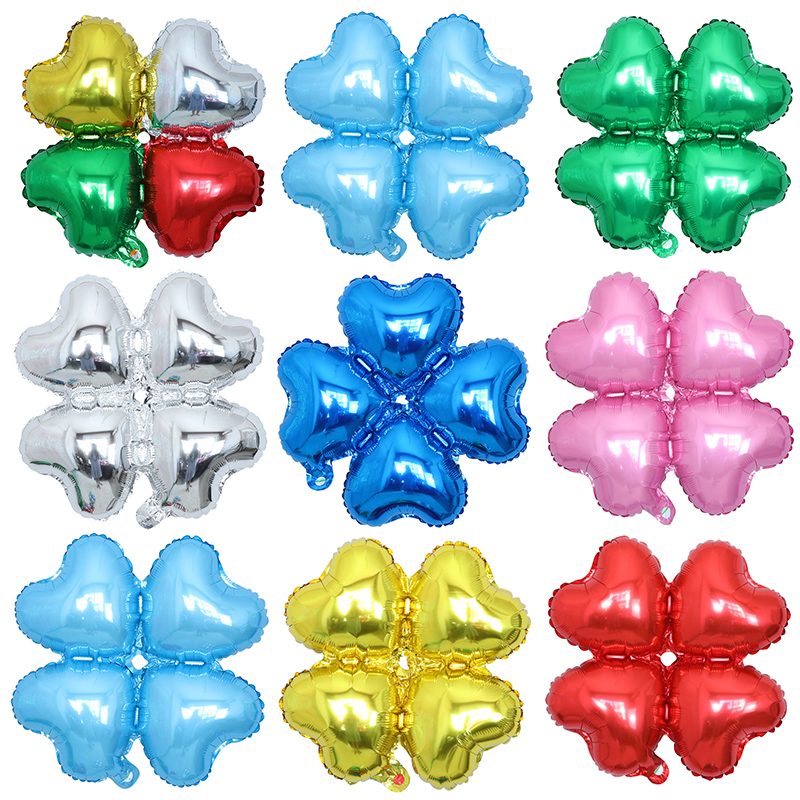 Wedding Balloon Arch - 10pcs 18inch 4Petals Flower Aluminum Foil