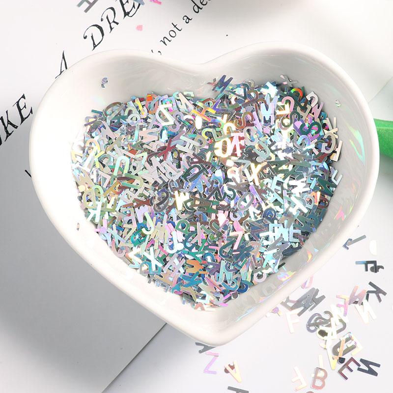 Wedding Eo - 6mm Ultrathin Letter Shape Sequins 10g/Pack