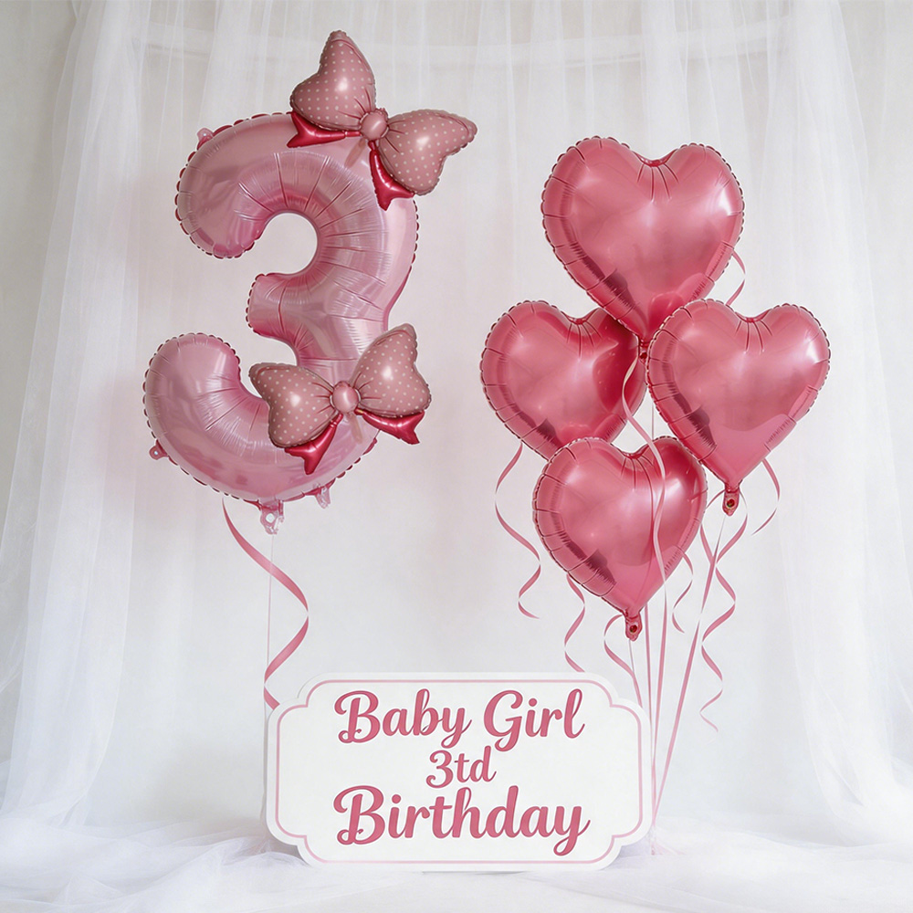 Pink Bow Party Decor Pink Bow  - Confetti Balloon Set review and price