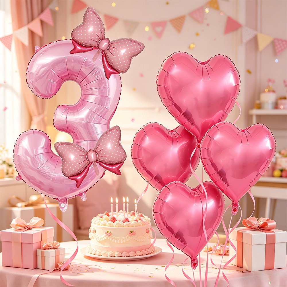 Pink Bow Party Decor Pink Bow  - Confetti Balloon Set review and price