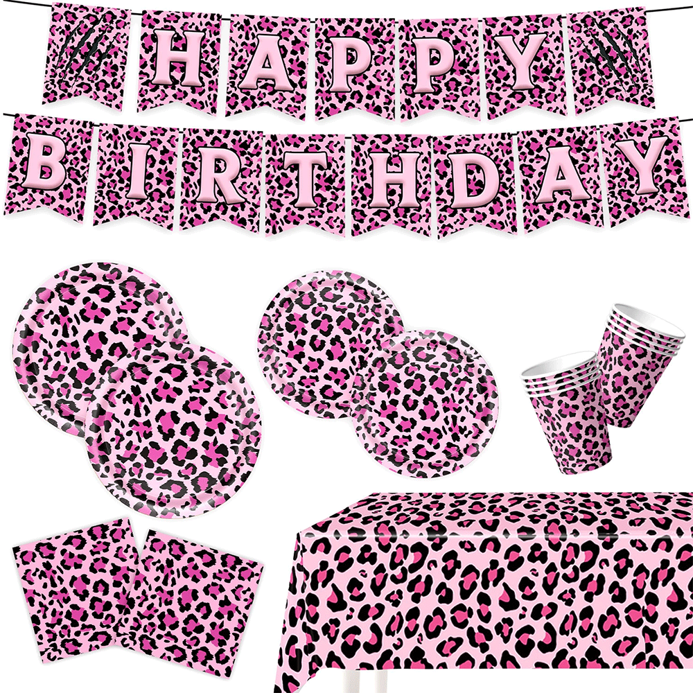 Pink Leopard Print Birthday Pa - Wedding Supply Kit review and price