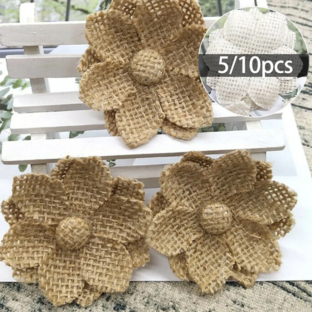 10pcs Handmade Natural Jute Bu - Wedding Supply Rentals review and price