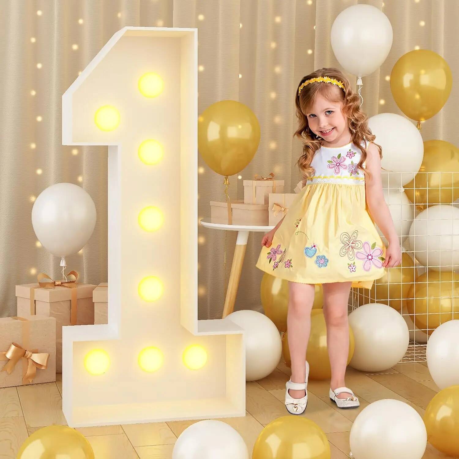Giant Number Led Light for Kid - Confetti Balloon Set review and price
