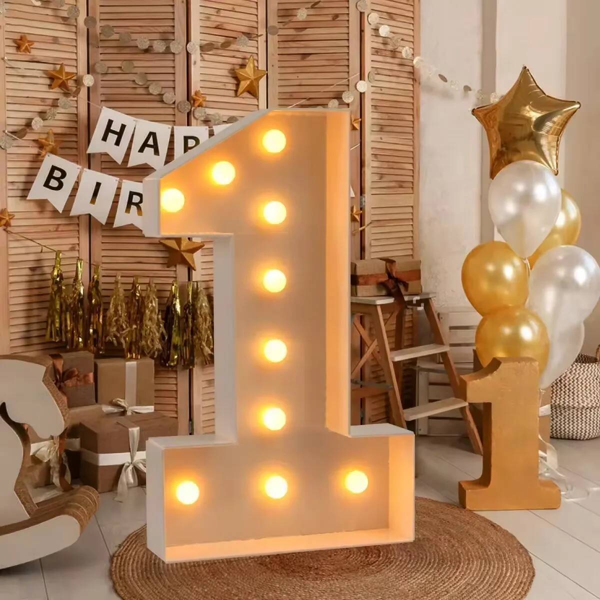 Giant Number Led Light for Kid - Confetti Balloon Set review and price