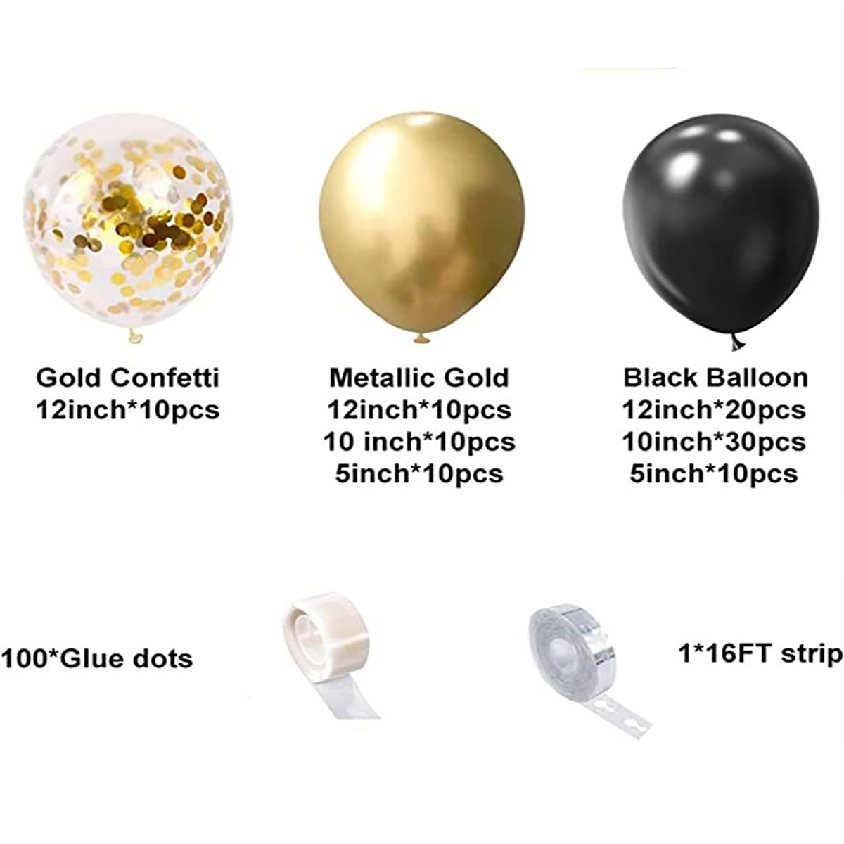 102Pcs Black Metallic Gold Con - Wedding Supply Kit review and price