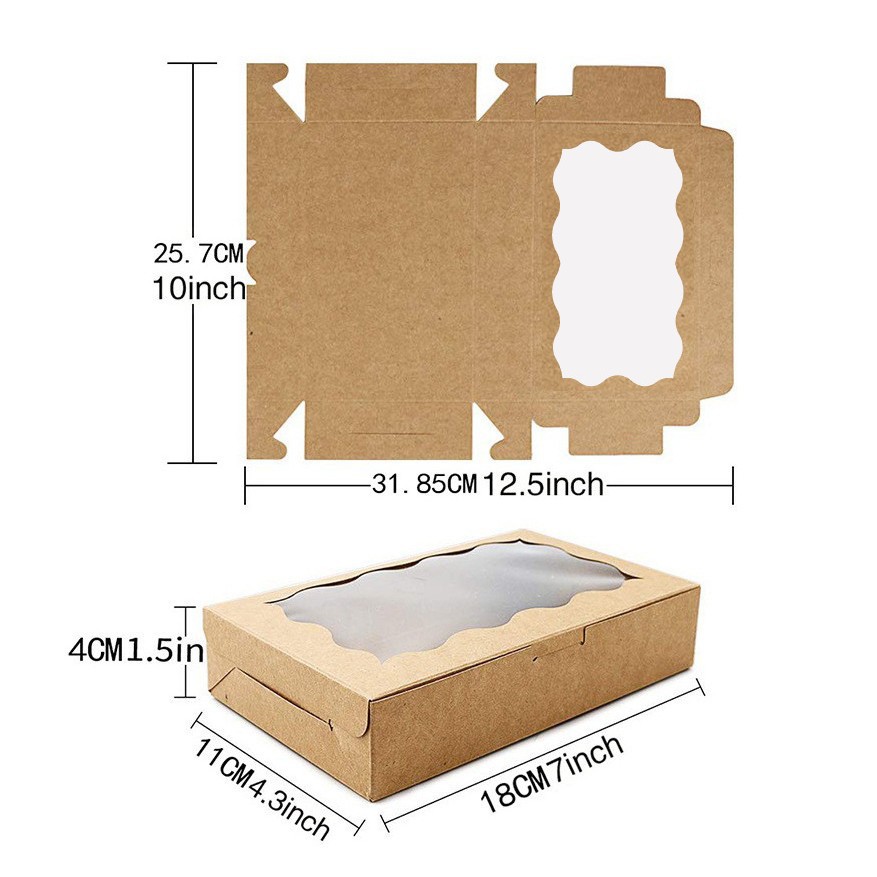10/30/50Pcs Kraft Paper Cake C - Wedding Cake Supply review and price