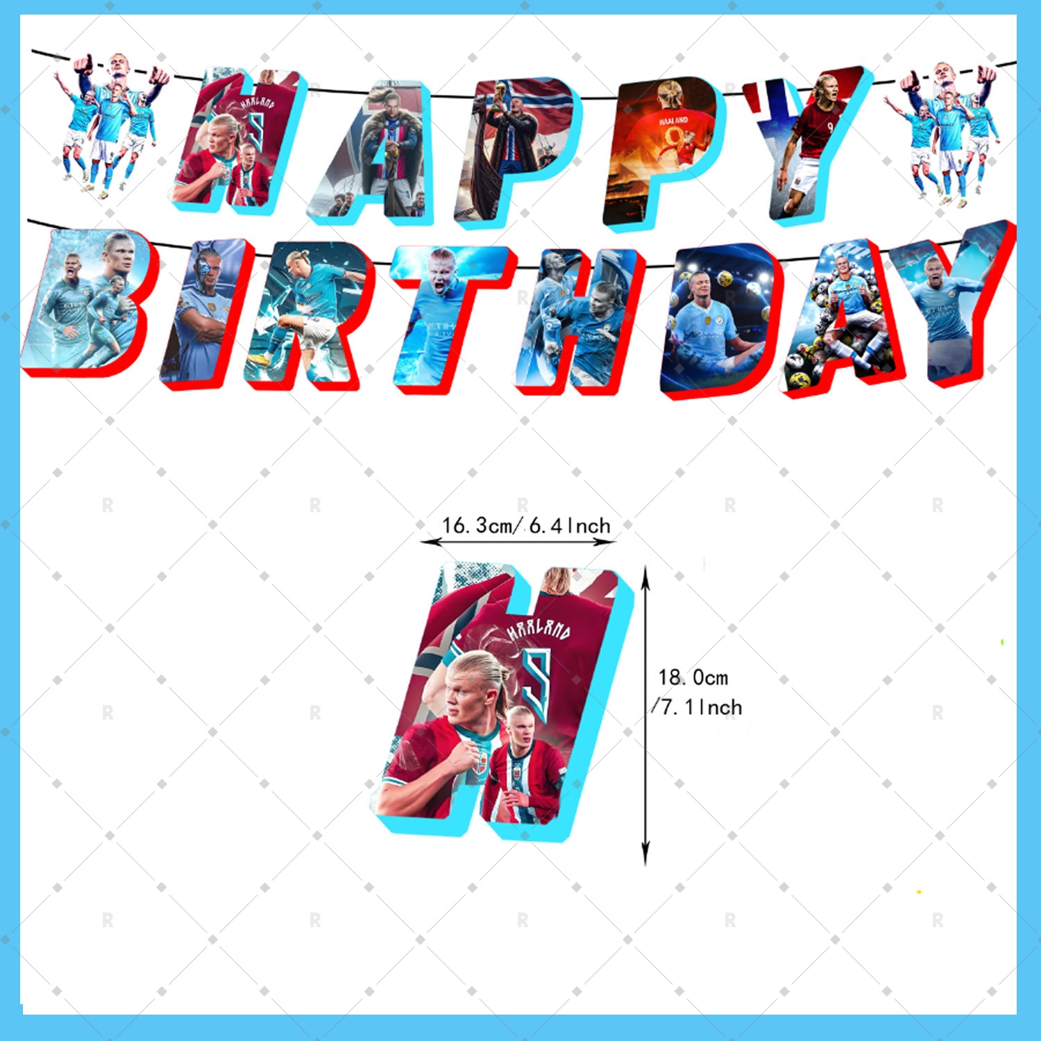 Erling Haaland Football Player - Confetti Balloon Set review and price
