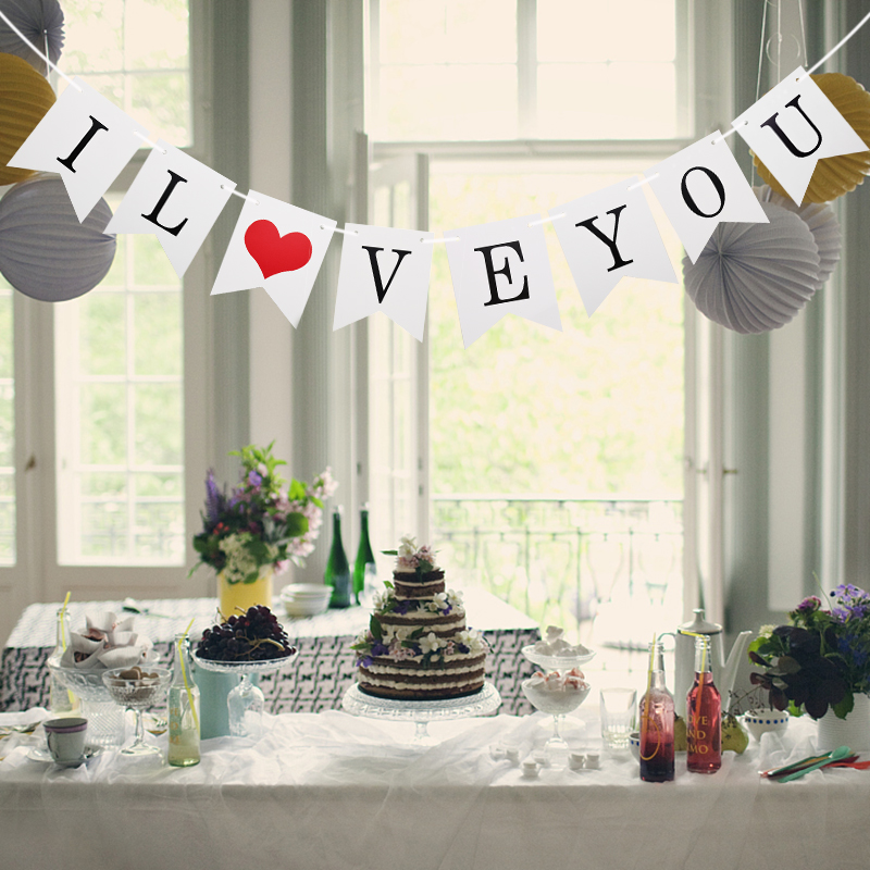 Wedding Marry Me Love Bunting  - Wedding Supply Rentals review and price