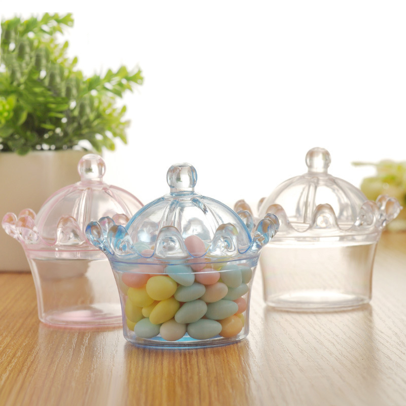 12pcs/lot Crown Candy Box Tran - Wedding Cake Supply review and price