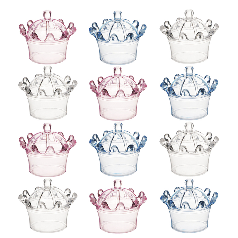 12pcs/lot Crown Candy Box Tran - Wedding Cake Supply review and price