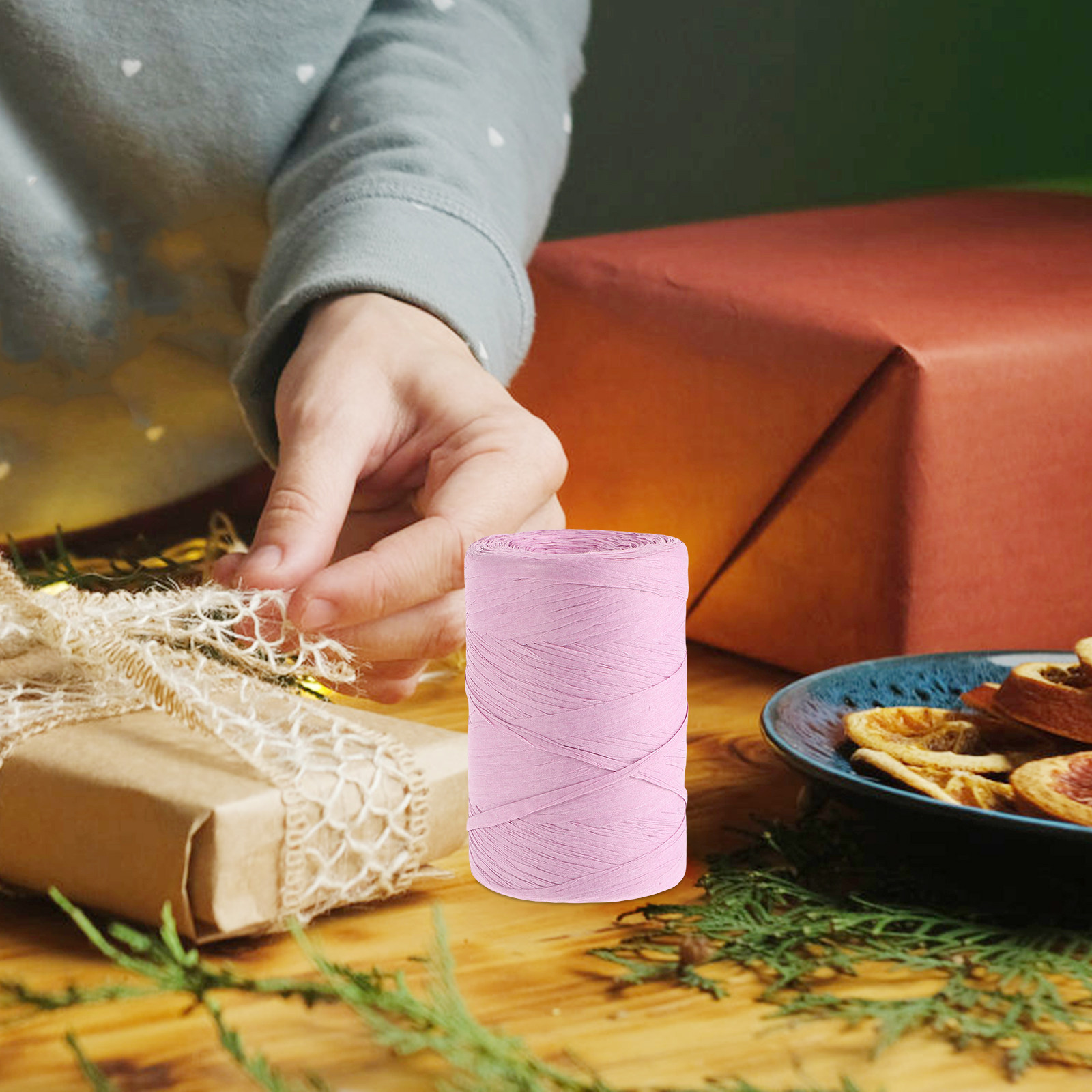 Colored Raffia Paper String Fl - Papercraft Supply Ribbon review and price