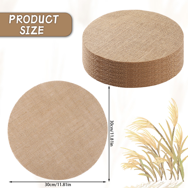 10/20Pcs Round Burlap Placemat - Wedding Supply Rentals review and price