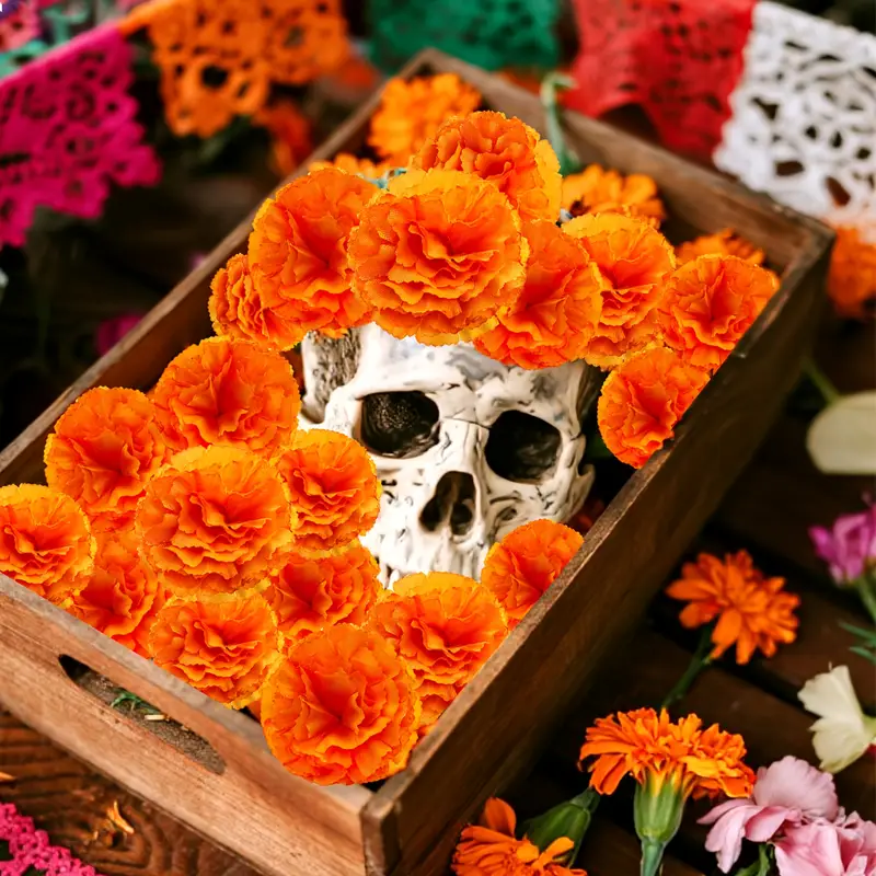 Artificial Carnation Marigold  - Indian Wedding Decor Supply review and price