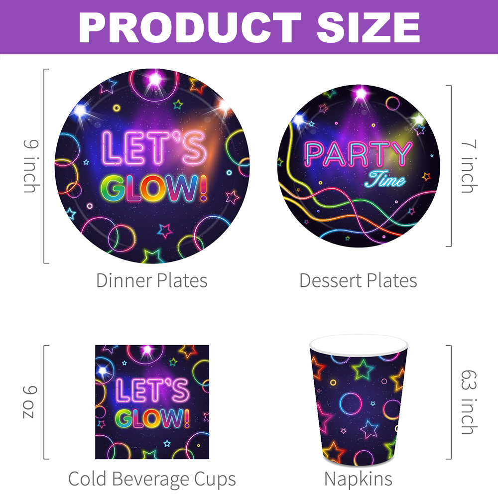 Let‘s Glow Party Tableware Cup - Confetti Balloon Set review and price