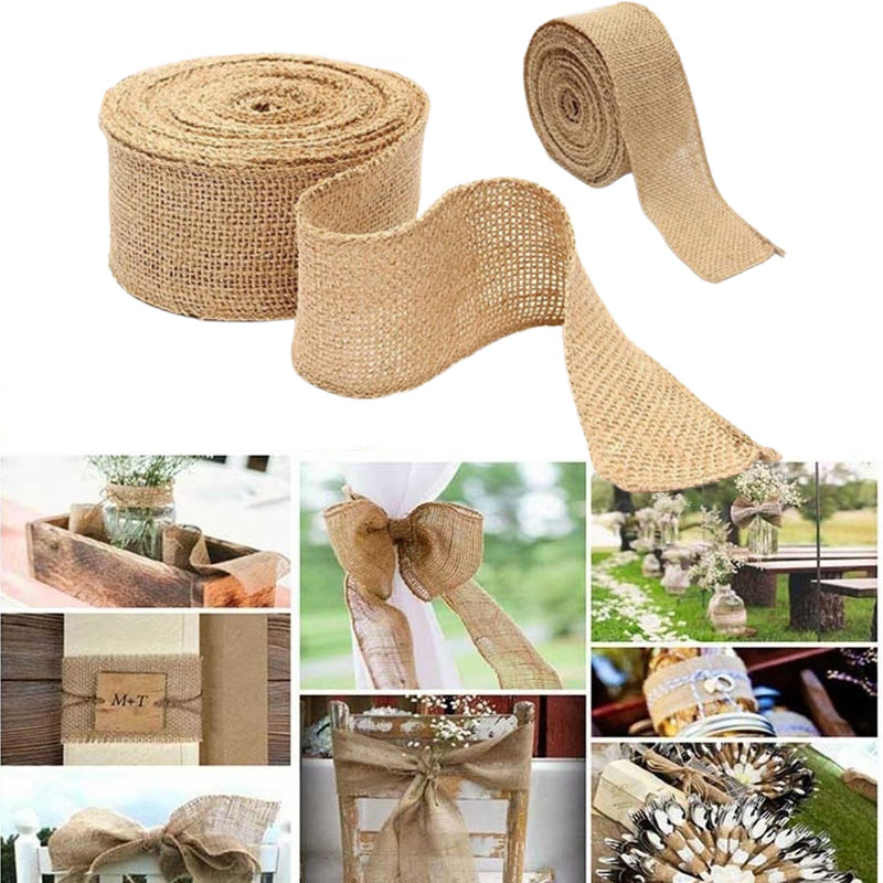2M/Roll Natural Jute Burlap Ri - Wedding Supply Rentals review and price