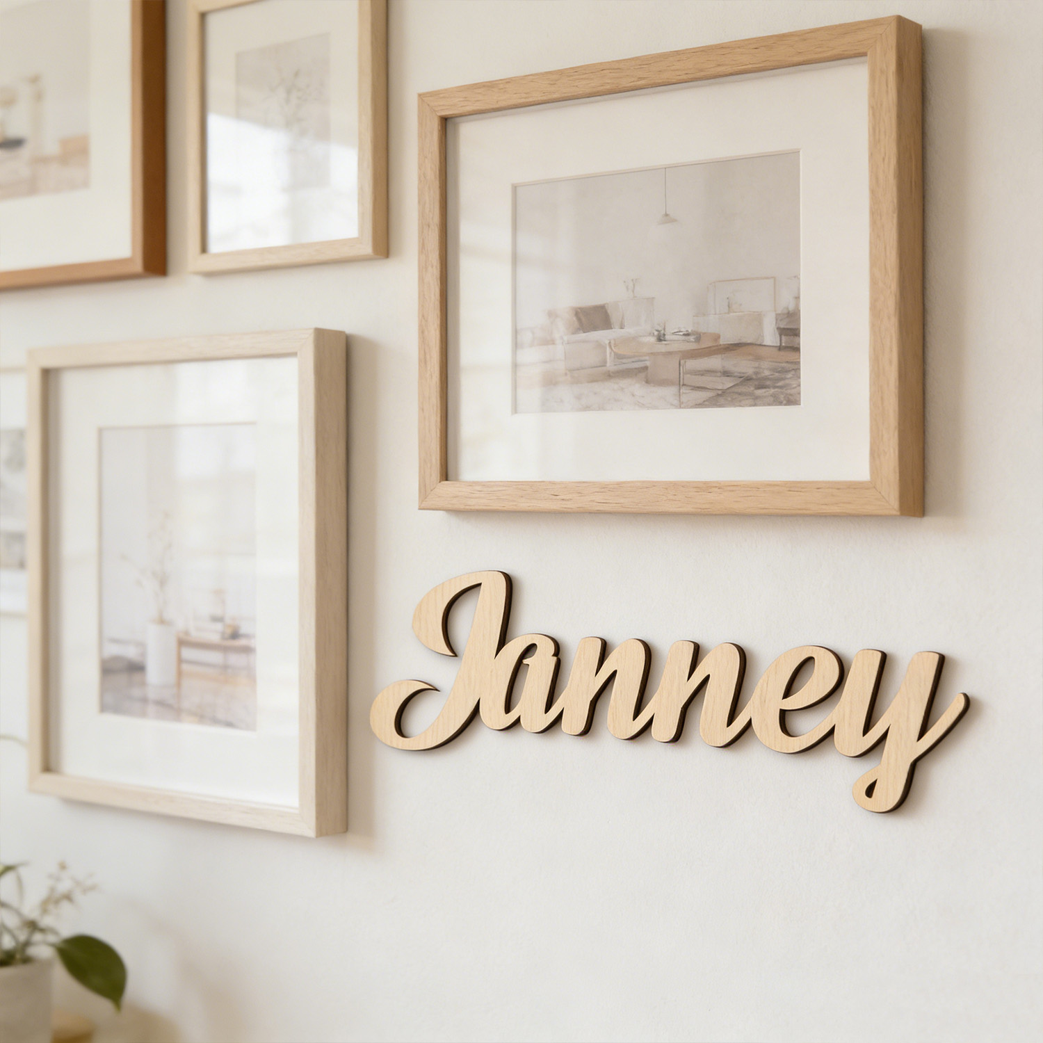 1pc Customized wooden wall dec - Wedding Souvenir review and price