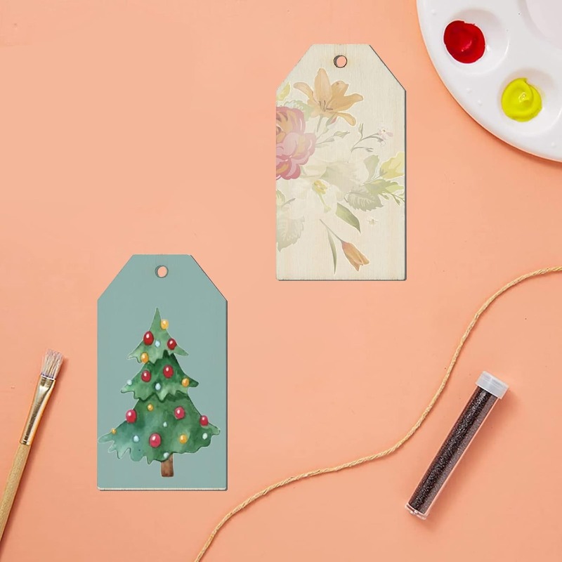 10 Pcs Wooden Gift Tags, Natur - Wedding Supply Rentals review and price
