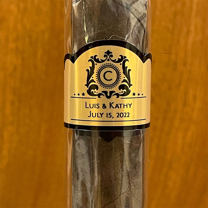 Custom Gold Foil Wedding Cigar - Wedding Souvenir review and price