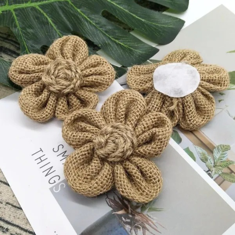 10Pcs Handmade Natural Jute Bu - Wedding Supply Rentals review and price