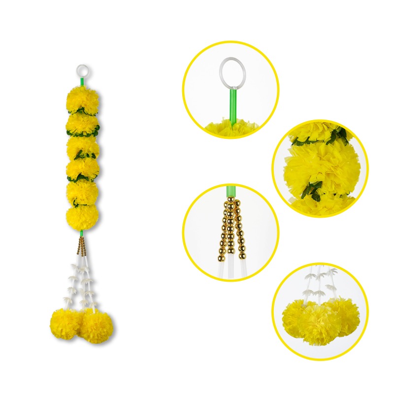 Marigold Flower String Lights  - Indian Wedding Decor Supply review and price