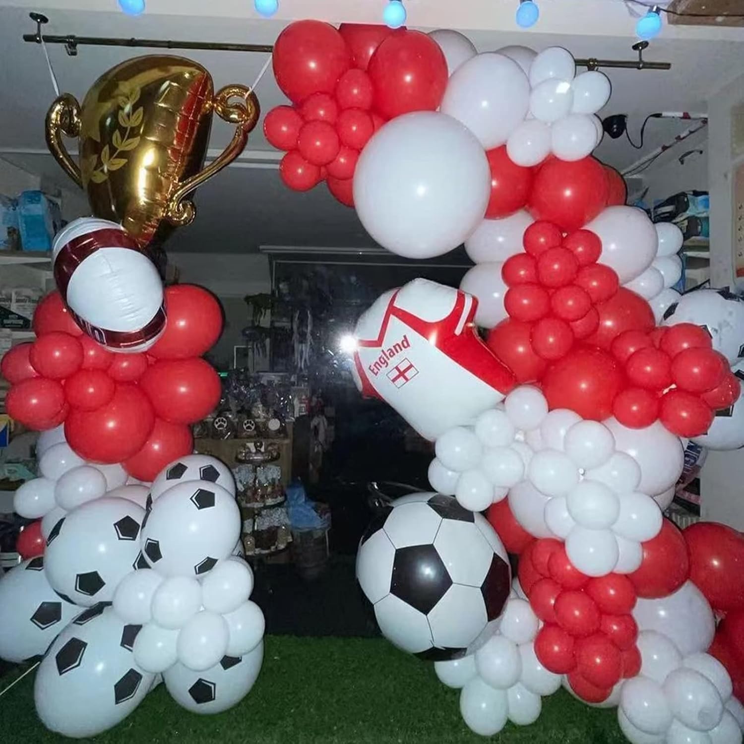 100Pcs Red and White Balloon G - Wedding Balloon Arch review and price