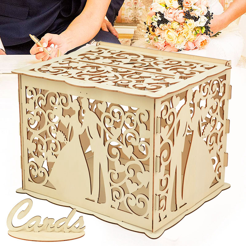 Wedding Wooden Gifts Card Boxe - Wedding Supply Rentals review and price