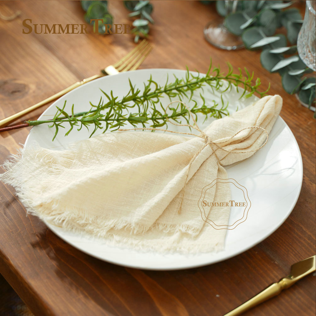 12pcs Retro Napkins 42x42cm Ru - Wedding Supply Rentals review and price