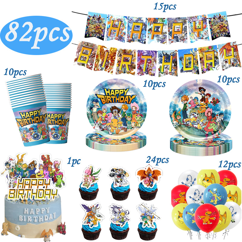 Digimon Themed Birthday Party  - Wedding Supply Kit review and price