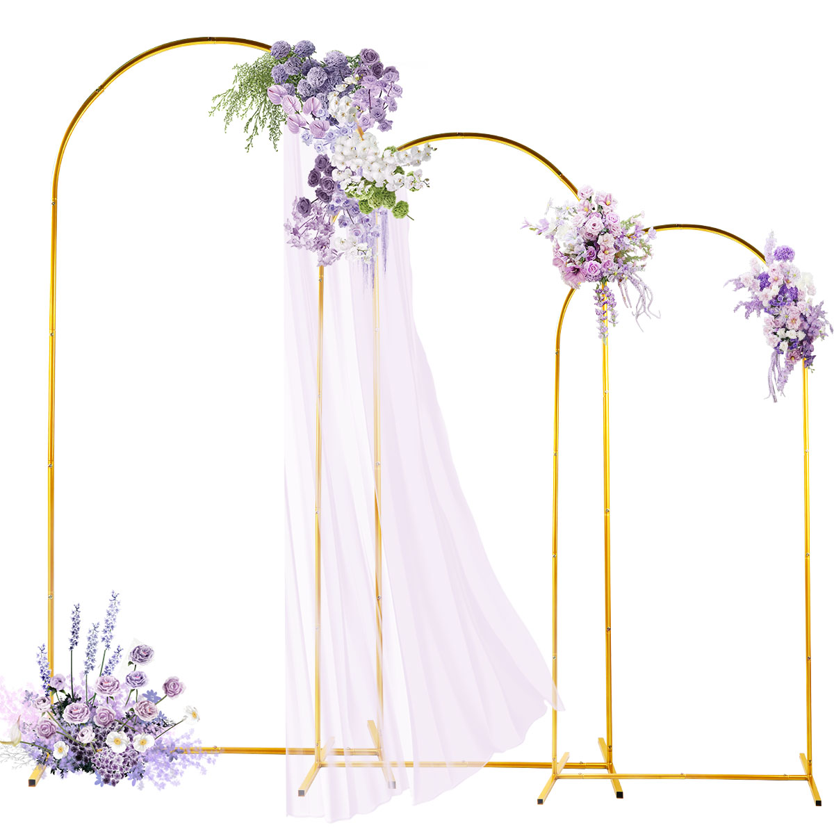 3Pack Golden Metal Arch Kits,  - Confetti Balloon Set review and price